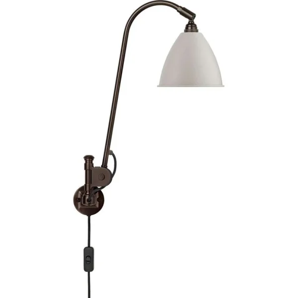 GUBI - Applique murale Bestlite BL6, Ø 16 cm, noir/laiton/blanc