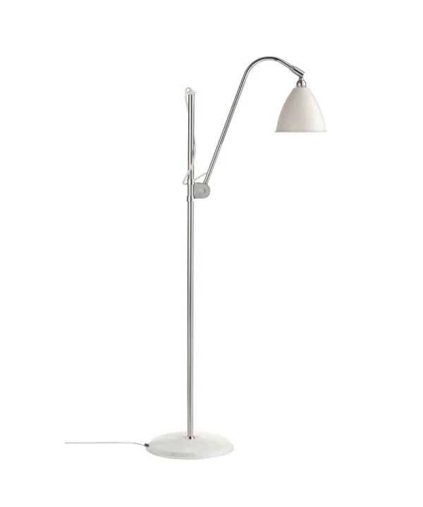 GUBI - Bestlite BL3 Lampadaire Ø16 Chrome/Blanc Mat