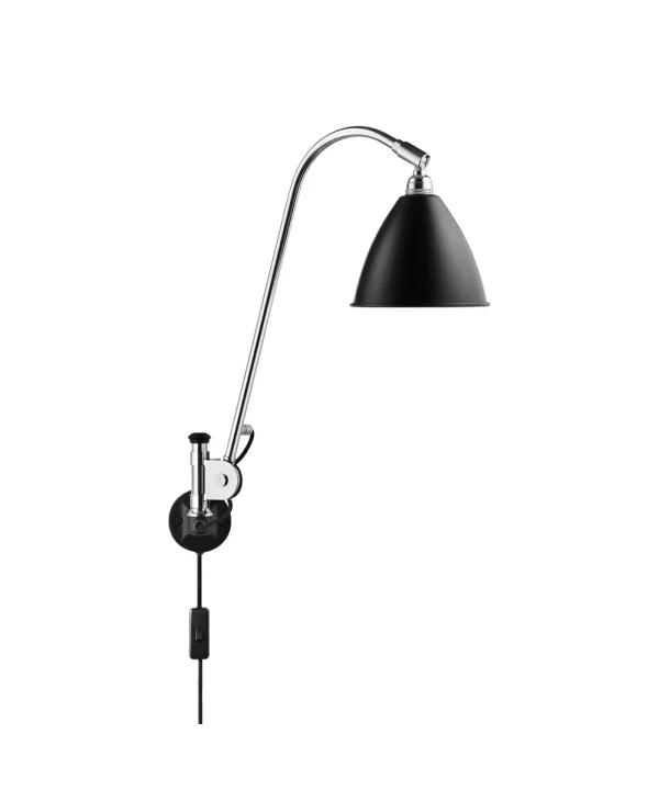 GUBI - Bestlite BL6 Applique Murale Ø16 Chrome/Noir