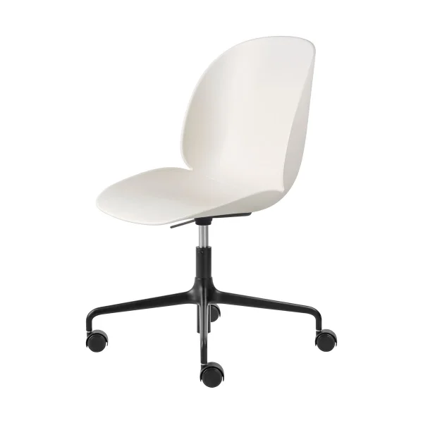 GUBI Chaise de bureau Beetle Meeting Chair Alabaster white-black