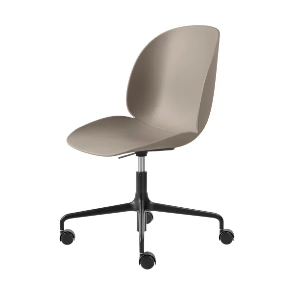 GUBI Chaise de bureau Beetle Meeting Chair New beige-black