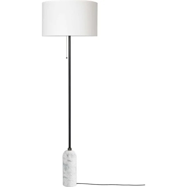 GUBI - Gravity Lampadaire White Marble/White