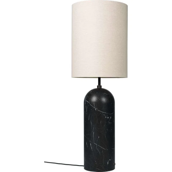 GUBI - Gravity XL High Lampadaire Black Marble/Canvas