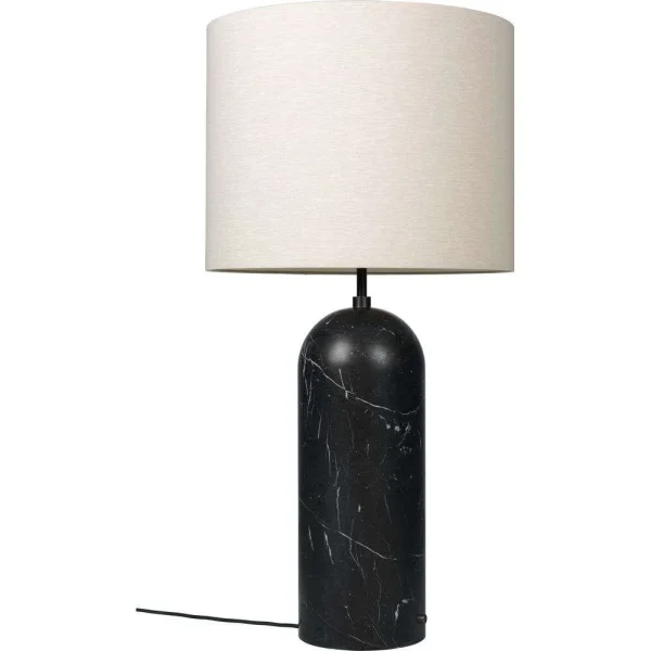 GUBI - Gravity XL Low Lampadaire Black Marble/Canvas