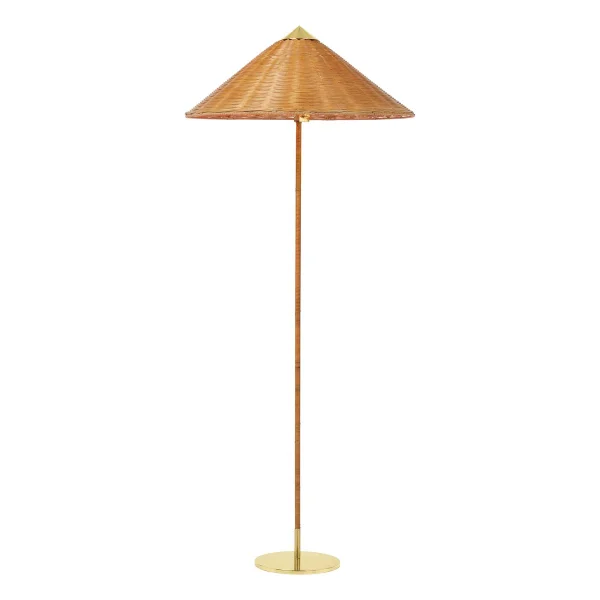 GUBI Lampadaire 9602 Laiton-osier de saule