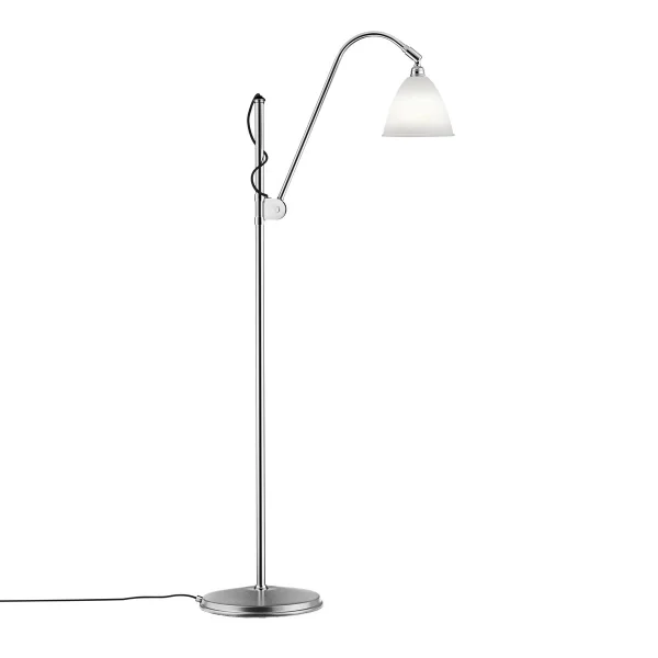 GUBI Lampadaire Bestlite BL3S porcelaine-chrome