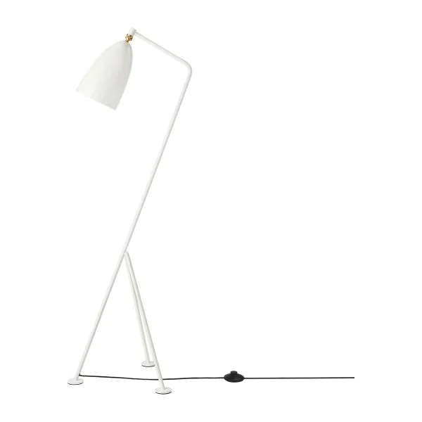 GUBI Lampadaire Gräshoppa brillant Blanc d'albâtre