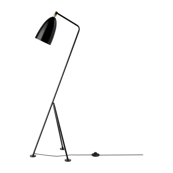 GUBI Lampadaire Gräshoppa brillant Noir