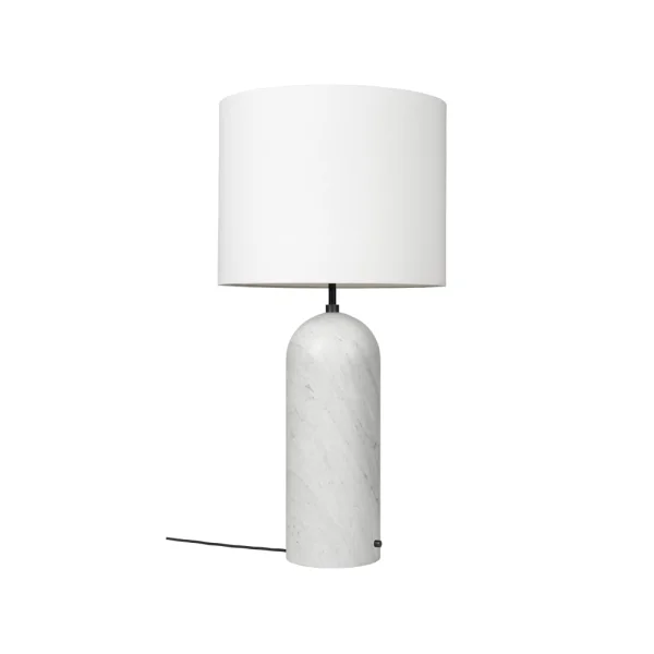 GUBI Lampadaire Gravity XL marbre blanc/blanc, low