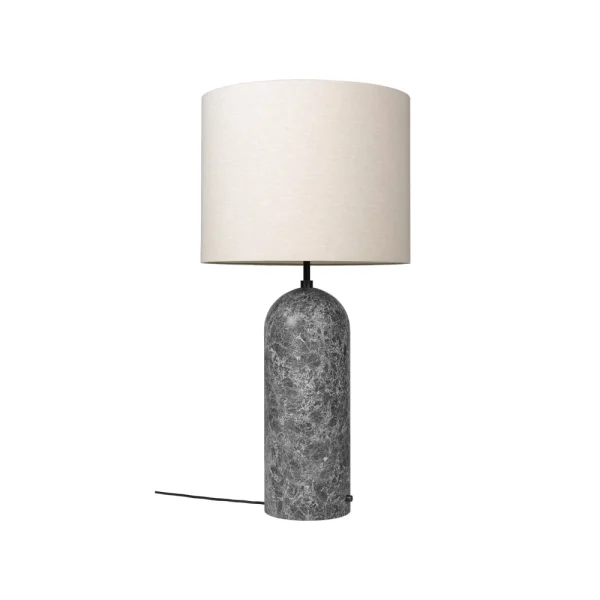 GUBI Lampadaire Gravity XL marbre gris/blanc, low