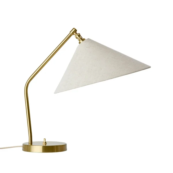 GUBI - Lampe à poser Gräshoppa gris métal/textile E14