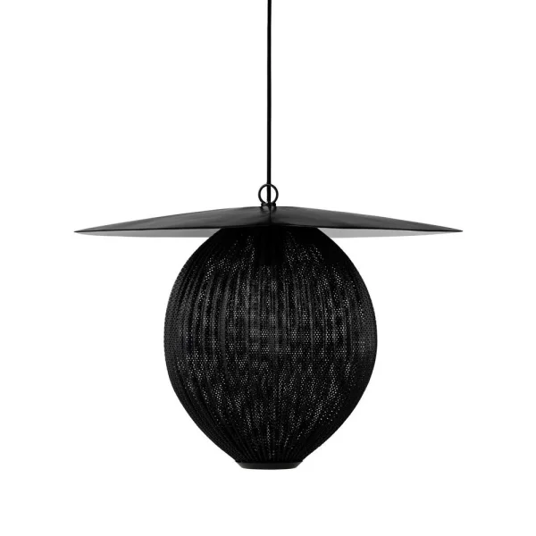 GUBI Lampe à suspension Satellite grande midnight black (noir)