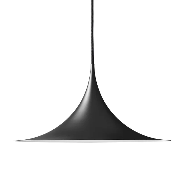 GUBI Lampe à suspension Semi Ø 47 cm Black semi matt