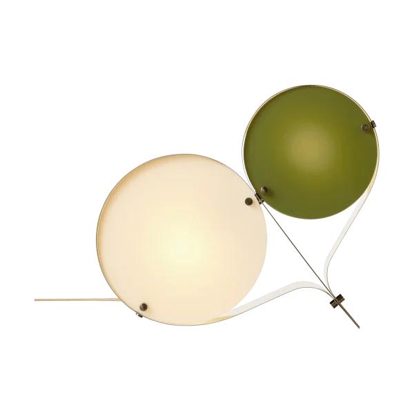 GUBI Lampe de table Coppia Ivoire et olive