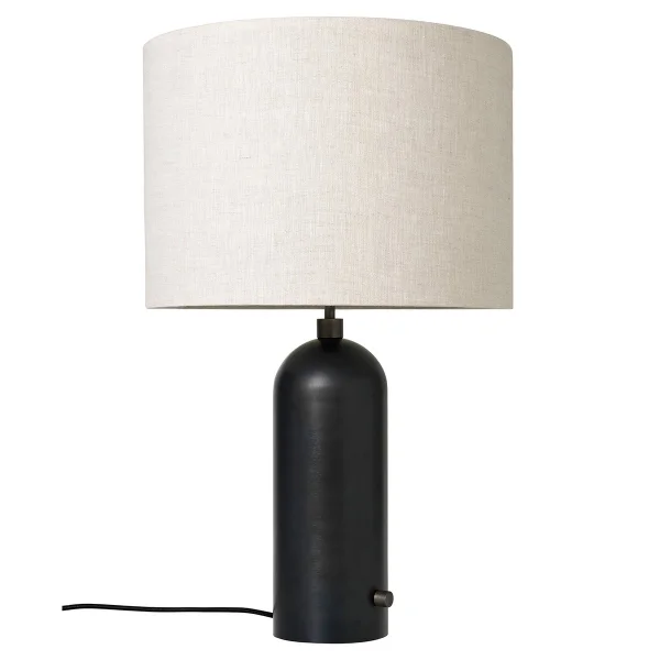 GUBI Lampe de table Gravity L Noir-toile