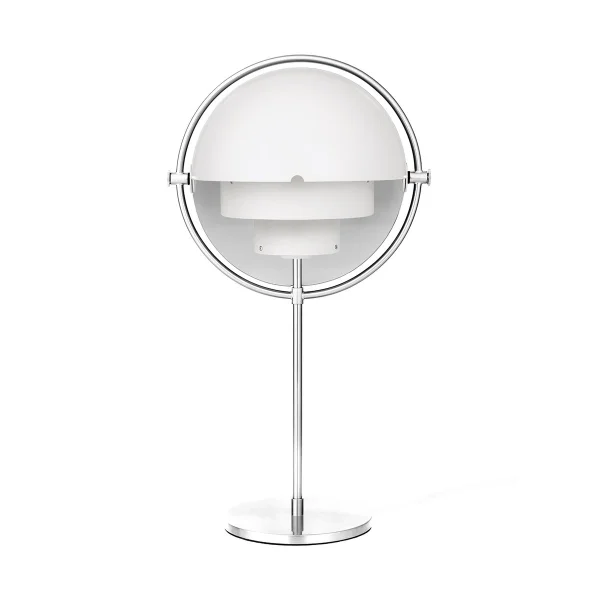 GUBI Lampe de table Multi-Lite Chrome-blanc