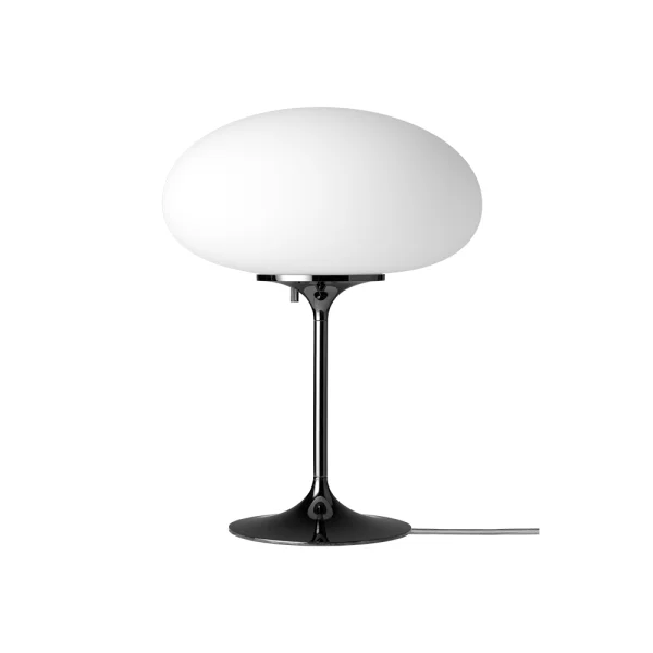 GUBI Lampe de table Stemlite black chrome, h.42 cm