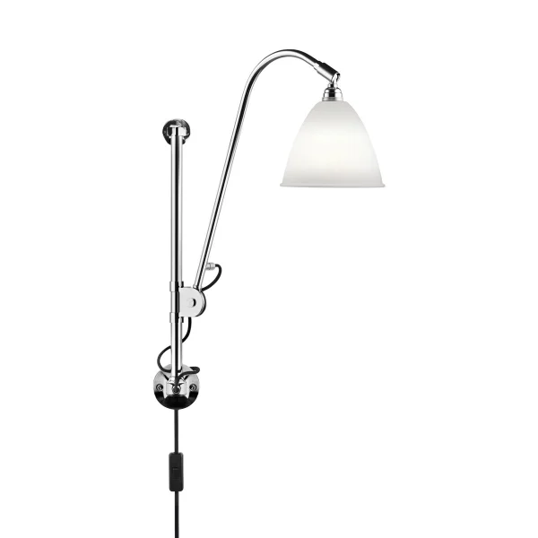 GUBI Lampe murale Bestlite BL5 porcelaine-chrome