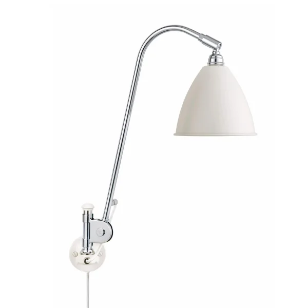 GUBI Lampe murale Bestlite BL6 blanc mat-chrome