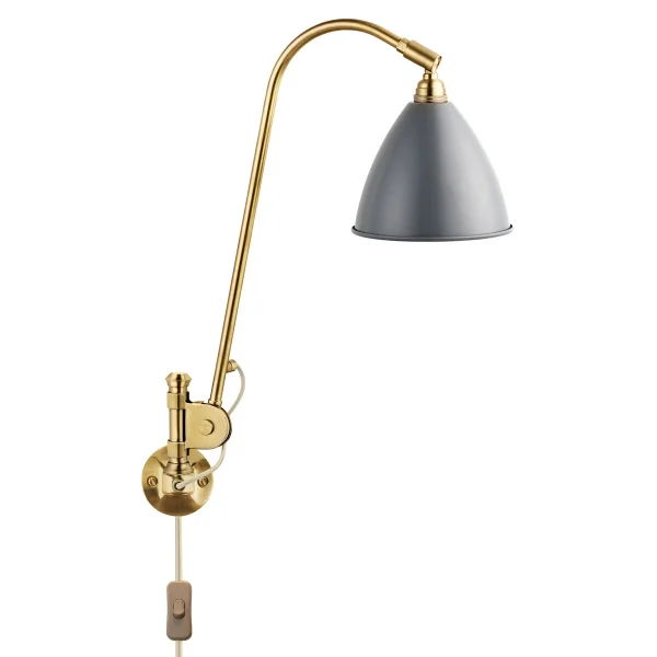 GUBI Lampe murale Bestlite BL6 gris-laiton