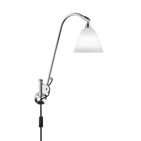 GUBI Lampe murale Bestlite BL6 porcelaine-chrome