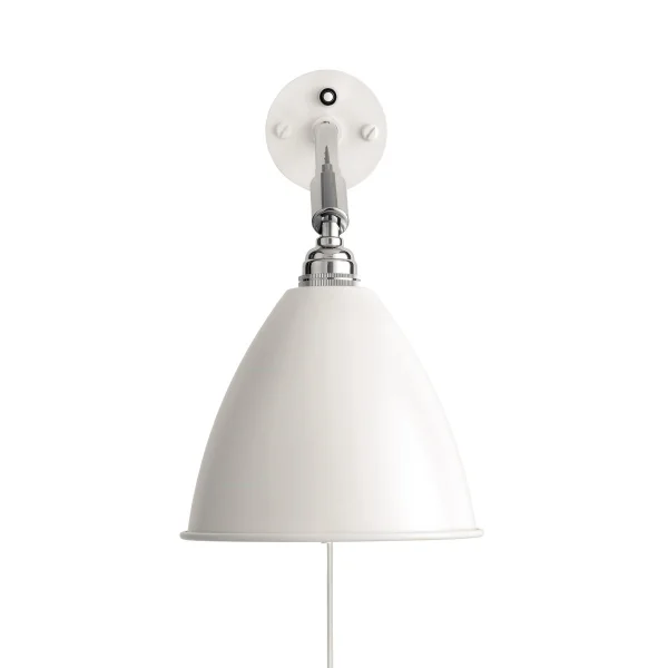 GUBI Lampe murale Bestlite BL7 blanc mat-chrome