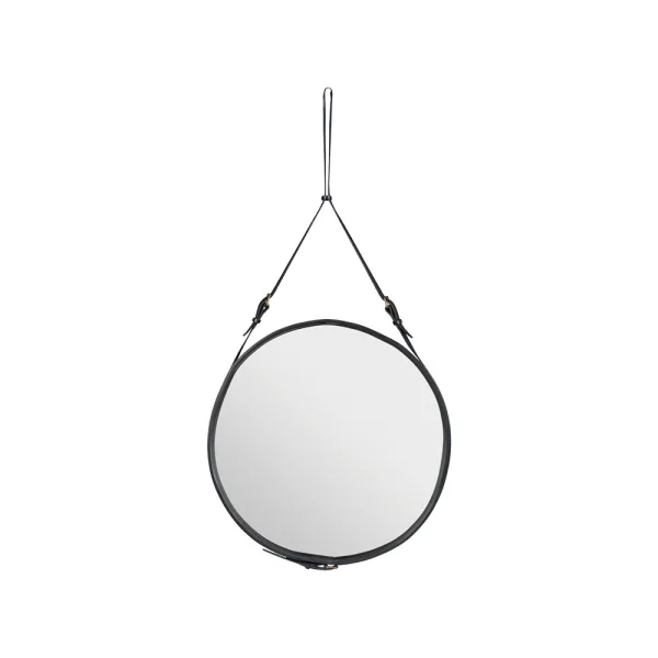 GUBI Miroir Adnet rond black, large