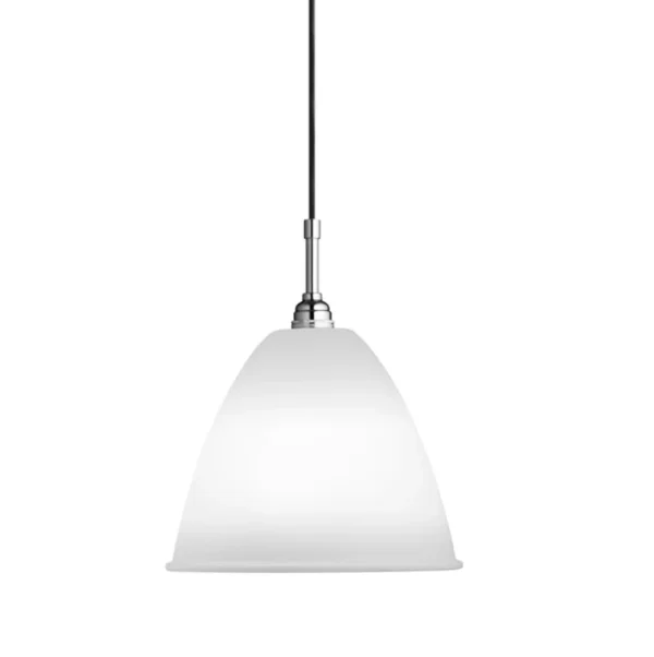 GUBI - Suspension Bestlite BL9 Ø 21 cm porcelaine blanche / chrome