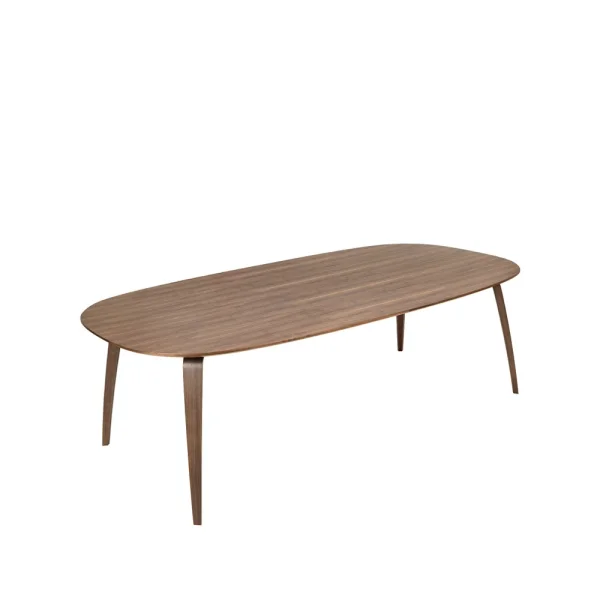 GUBI Table à manger Gubi Elliptical american walnut