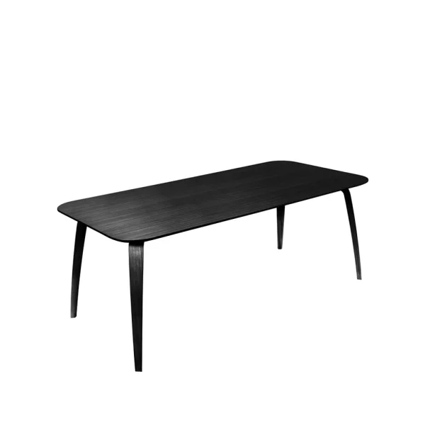 GUBI Table à manger Gubi rectangulaire black stained ash