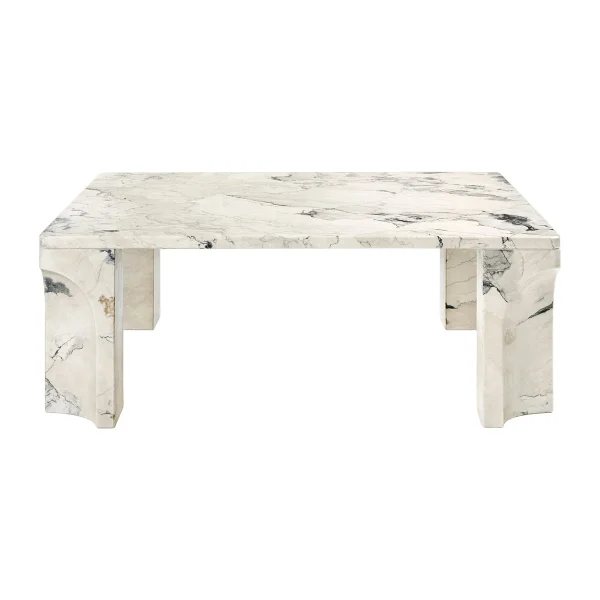 GUBI Table basse Doric 80x80 cm Gris électrique