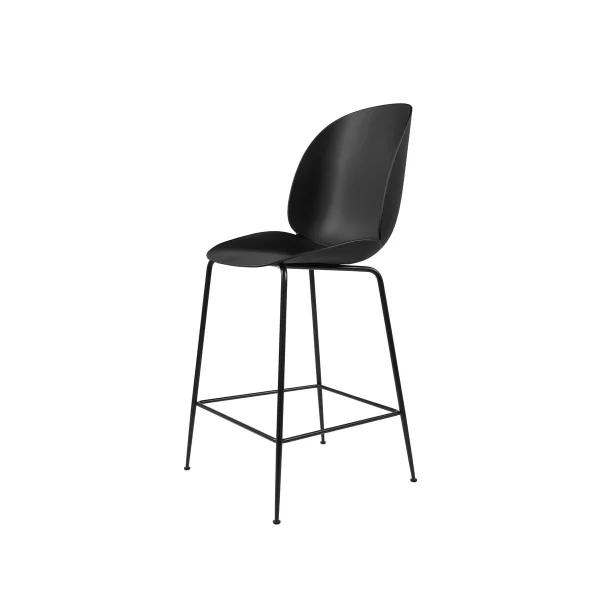 GUBI Tabouret de bar Gubi 3D bas black, structure en acier noir