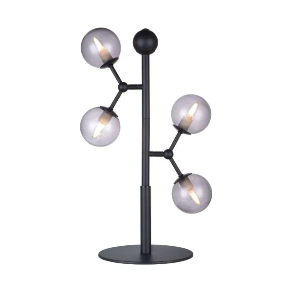 Halo Design - Atom Lampe de Table Black/Smoke