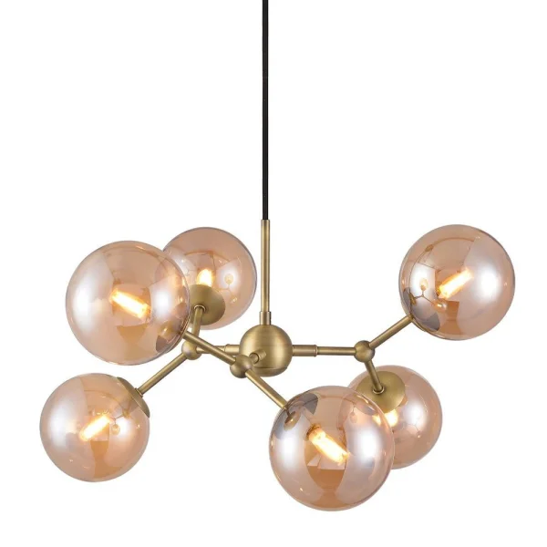 Halo Design - Atom Suspension Large Antique Brass