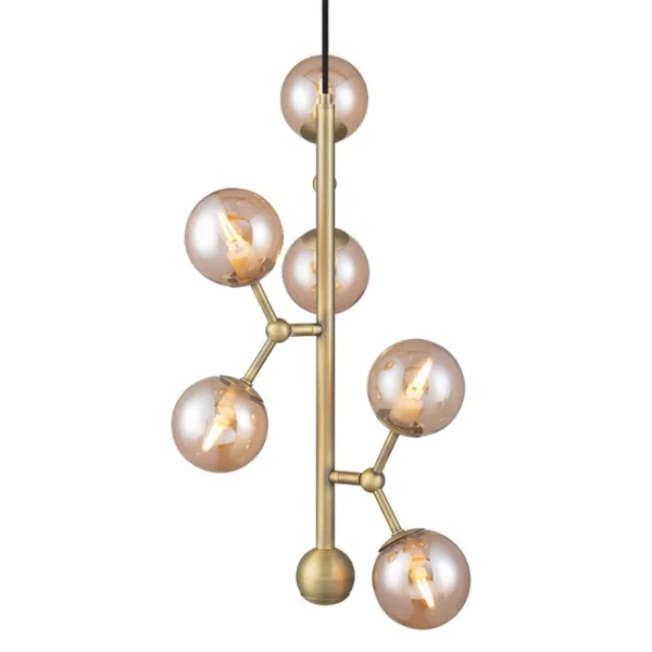 Halo Design - Atom Vertical Suspension Antique Brass