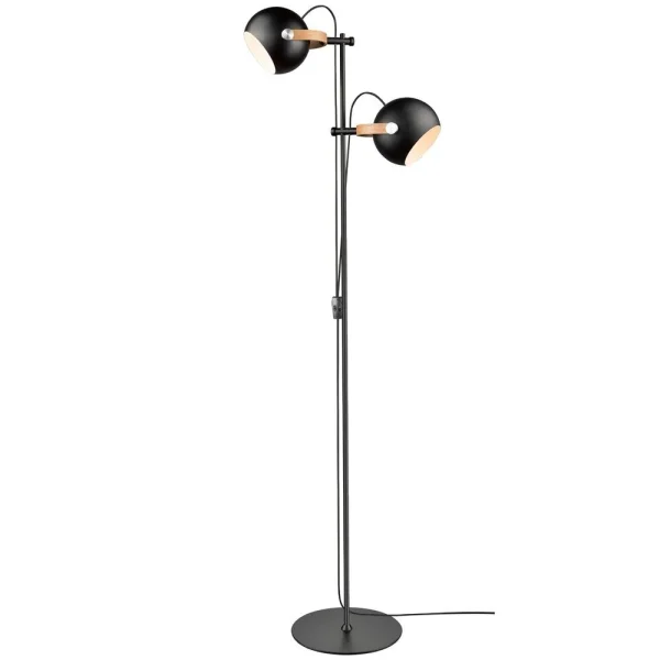 Halo Design - D.C Lampadaire 2L Ø18 Black/Oak