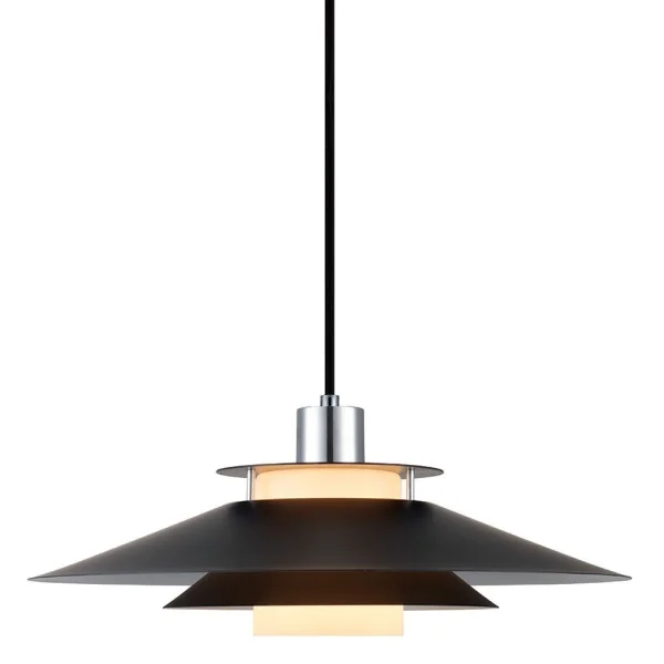 Halo Design - Rivoli Suspension Ø40 Black/Chrome