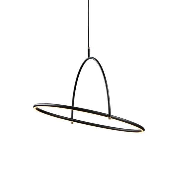 Halo Design - Suspension LED TILT, Ø 60 cm, noir, stepdim