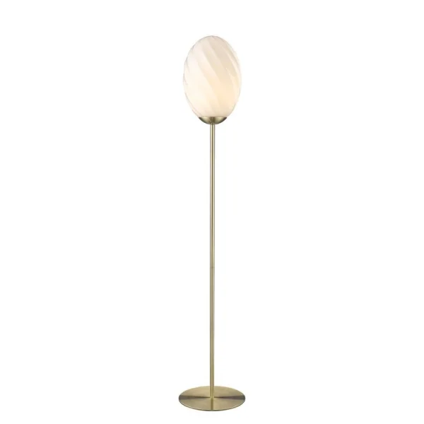 Halo Design - Twist Oval Lampadaire Opal/Brass