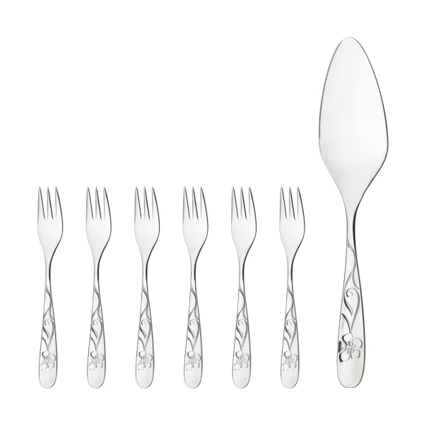 Hardanger Bestikk Set à gâteau Sanna 7 pièces