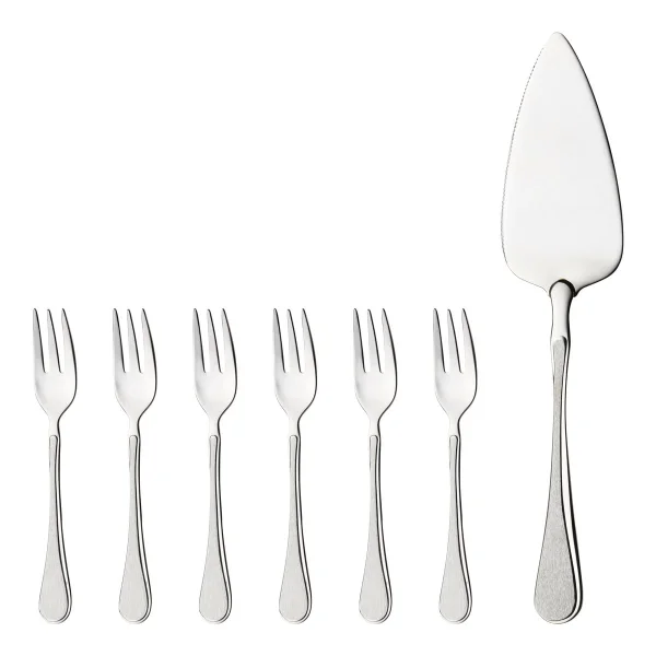 Hardanger Bestikk Set pour tarte Carina 7 Pièces Acier inoxydable