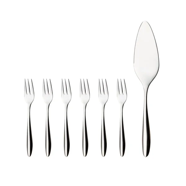 Hardanger Bestikk Set pour tarte Lykke 7 Pièces Acier inoxydable