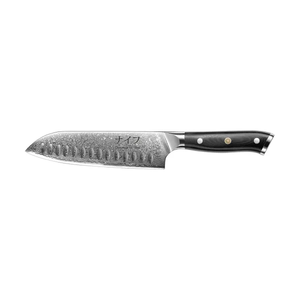 Hâws Couteau Santoku Damascus By Hâws 32 cm Noir-acier inoxydable