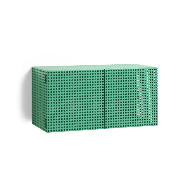 HAY Armoire murale Perforated Cabinet small Soft jade