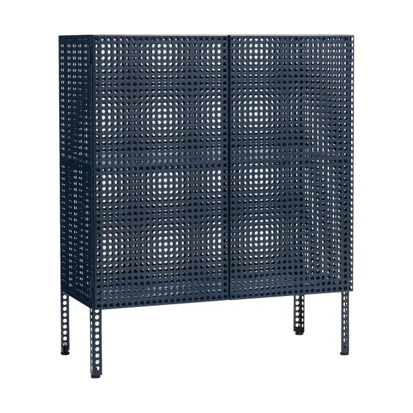 HAY Armoire Perforated Cabinet medium Steel blue