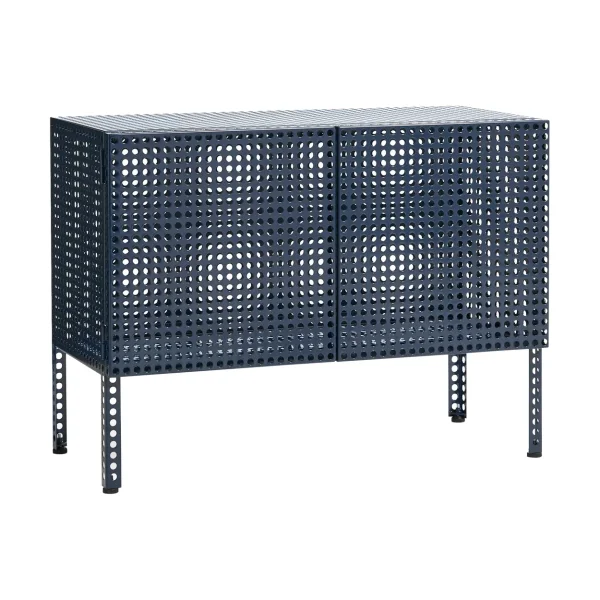 HAY Armoire Perforated Cabinet small Steel blue