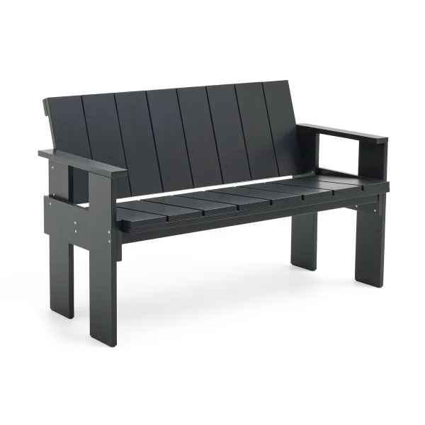 HAY Banc Crate Dining Bench en pin laqué Black