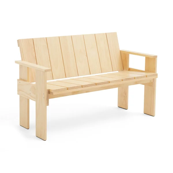 HAY Banc Crate Dining Bench en pin laqué Transparent