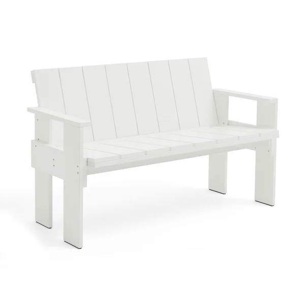 HAY Banc Crate Dining Bench en pin laqué White