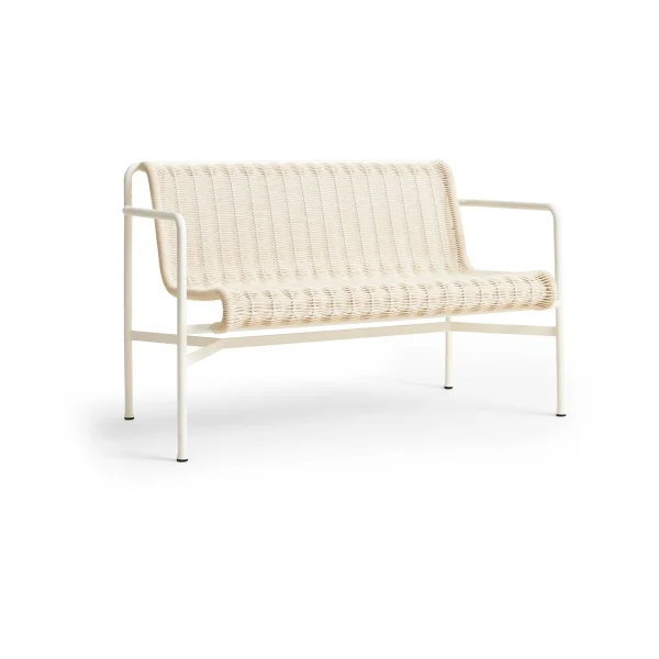 HAY Banc Dining Palissade Cord avec accoudoirs HAY Cream white